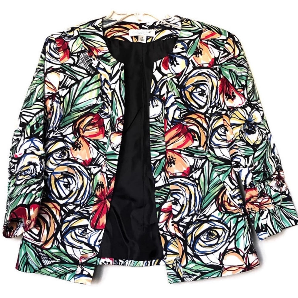 Coldwater Creek jacket blazer multicolored Sz 6